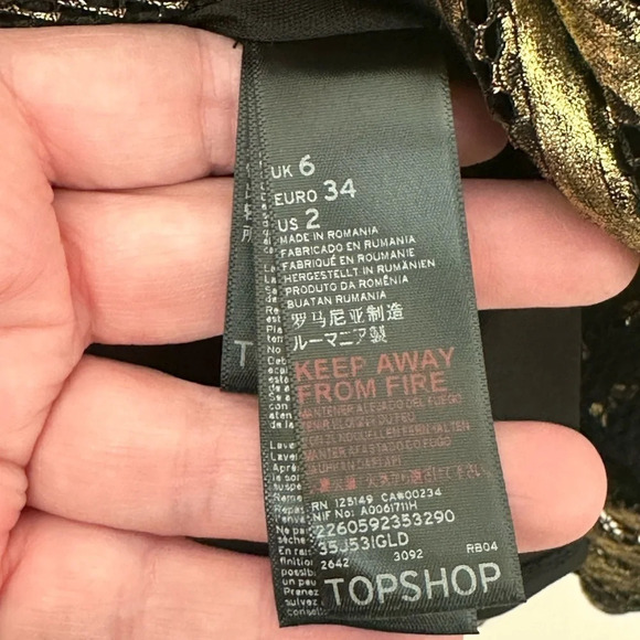 Topshop Textured Skater Dress - Size 2 - NWT - Picture 13 of 13